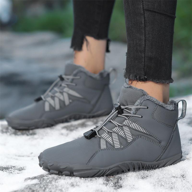 Outdoor New High-top Snow Boots Men's and Women's Winter Velvet Thickened Couple Cotton Shoes Platform Mountain Boots Fashion Short Boots