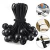 Cords with Balls Portable Waterproof Tie Down Straps Tarpaulin Tensioner Elastic Bands Camping Accessories