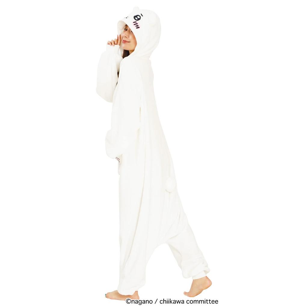 SAZAC Chiikawa Fleece One Size Fits All Kigurumi, Adult, [Chiikawa]