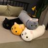 25-100cm Giant Cute Soft Cat Plush Sleep Pillow Cushion Kawaii White Black Brown Cat Soft Plush Toys Kids Children Gift