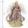 Christmas Doll Standing Treetop Figurine Angel In Gown Home Table Decoration Room Decor Statue Home Accessories Desk Decor