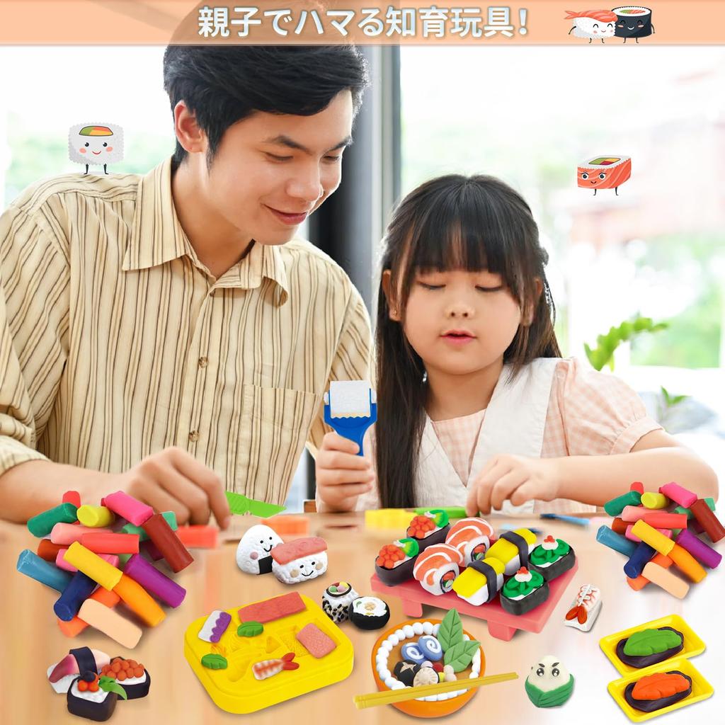 Jecimco Slime & Wheat Clay Deluxe 36-Color Set (Molds, Tools, Storage Box / Box 23.5 × 17.5 × 15.4 Cm) for Clay Play & Pretend Cooking