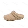 Fur Warm Women Cotton Slippers Short Plush Warm Casual Flats 2025 Trend Walking Cozy Home Winter Snow Shoes Zapatos De Mujer