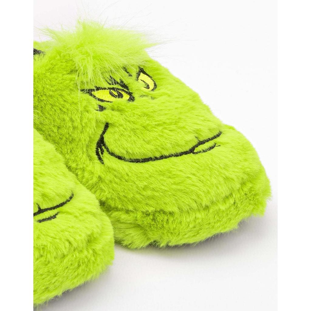 THE GRINCH Childrens/Kids Soft Slippers