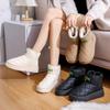Thick-soled Snow Boots Women's Fur Integrated Short Boots Piled Thickened White Bread Cotton Shoes