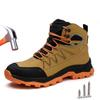 Plus Size 38-48 Safety Boots Men Work Boots Steel Toe Shoes Puncture-Proof Protective Boots Indestructible Work Safety Shoes