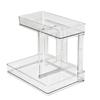 Transparent Desktop Double-Layer Storage Rack for Cosmetics and Bathroom Essentials
