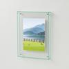 Floating Photo Frame Horizontal Vertical Neon Acrylic Home Gallery Office Wall Mount Desktop Standing Decorative Picture Poster Display Frame