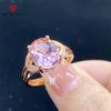 Pink Fashionable Simple Zircon Ring For Women Ladies Girl  Jewelry Party Gift With Water Shape Stone Wedding Party Gift