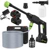 Electric Pressure Washer Cordless Power Pressure Washer 500PSI, 1GPM Adjustment Portable Power Cleaner with 6-in-1 Adjustable Nozzles