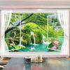 Outside Window Landscape Poster Decor Mural Art Wall Painting for Living Room Study Room Bedroom Background Decoration Wall Painting Mural Home Decor