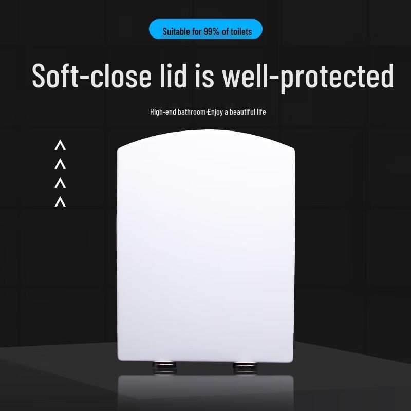 Универсальное сиденье для унитаза Homeglen с плавным закрыванием