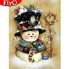 5D Diamond Painting Embroidery Christmas Snowman Full Drill Square Cross Stitch Kits Landscape Needlework Sets Me Decor
