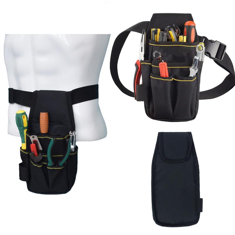 Electrician Waist Pocket Tool Belt Pouch Screwdriver Kit Holder Storage Bag