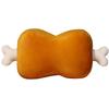 (RONGUI) Bone-in Meat Stuffed Animal Meat Cushion 42cm Manga Meat Bone Funny Goods Kids Goods Chewy (Bone-in Meat)