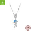 Dream Jellyfish Pendant, Ocean Wind S925 Sterling Silver Diy Bead Loose Bead Jewelry Accessories