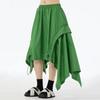 Xitao Asymmetrical Drawstring Loose Skirt HQQ2442