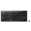 ELECOM Wireless Keyboard, Membrane Type, Compact Size, Black, TK-FDM105TBK