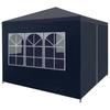 Reception Tent - vidaXL - 3 X 3 M - Blue - Polyethylene - Rust-resistant Steel