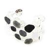 [H0872] - Designer Bracelet 'Coloring' Black White