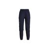 Anywhere Solid Comfortable Elastic Waist Knitted Sports Pants Women Bottoms Dark-Blue 1379018-410