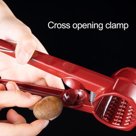 Useful with Non-Slip Handle Safe Nutcracker Tool Locking Walnut Cracker for Home