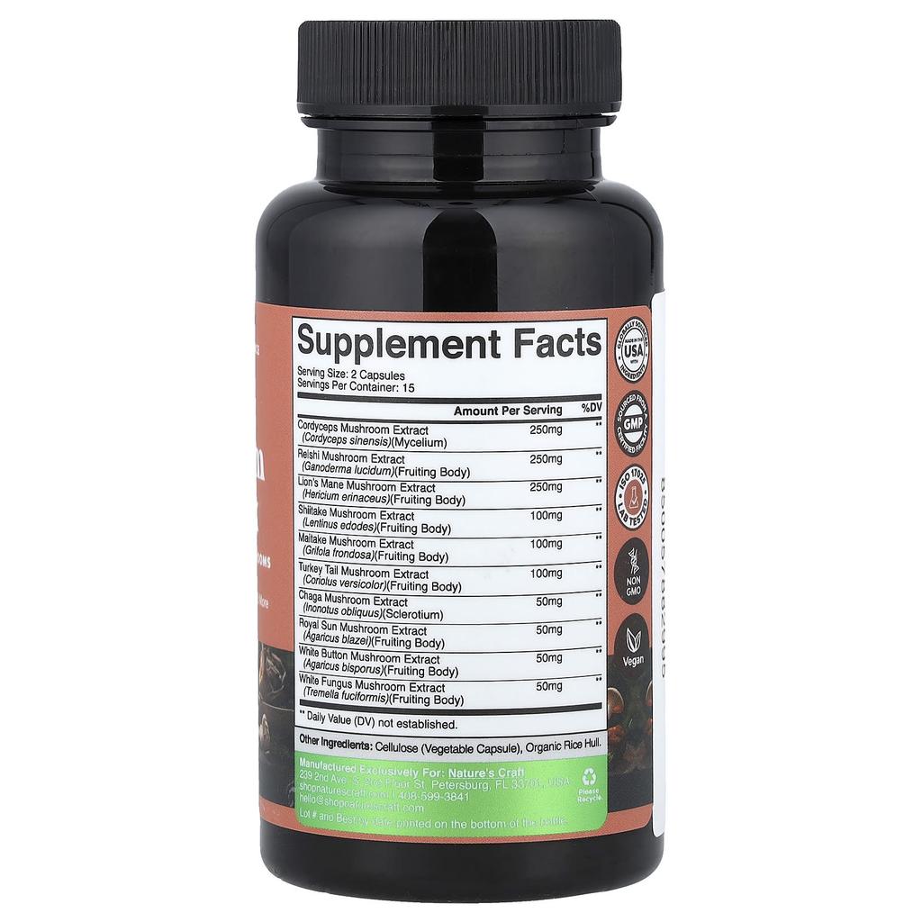 Nature'S Craft, Mushroom Complex, 30 Capsules