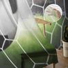 Soccer Players Stadium Sheer Curtains for Living Room Transparent Tulle Window Treatments Bedroom Kitchen Home Decor Veil Drapes
