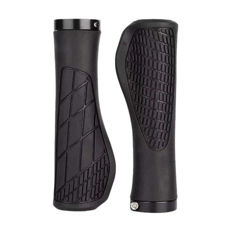 1Pair Bicycle Grips Shockproof Bike Handlebar Cover Anti-Slip Lockable Grips Ergonomic Cycling Rubber Handle Grips