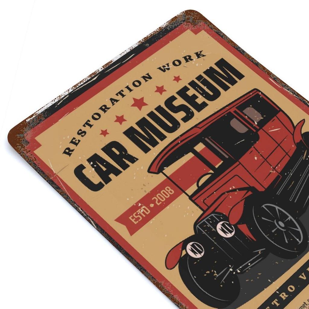 1PC Vertical Vintage Metal Tin Poster, Rustic Patina Wall Sign with Aged Texture, 20x30cm or 30x40cm, Home Bar Cafe Garage Office Wall Display