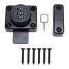 Cabinet Mechanical Combination Lock Aluminum Alloy Enhanced Security Left Right Universal Black