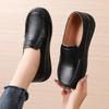 Genuine Leather Thick-Soled Loafers for Women - Soft, Casual Slip-On Shoes for All Seasons, Suitable for Pregnant Women