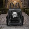 Gothic Skull Embroidery Women's Large Capacity Backpack & Handbag