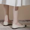 Fashion Splicing Color Pearl Pointed Toe Woman Flats Promotion Spring and Autumn Chic Point Comfortable Elegant Slip-on Shoes for Women