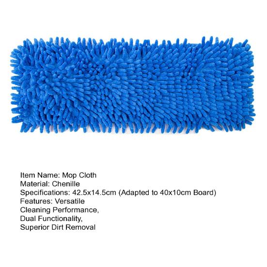 Microfiber Mop Cloth Versatile Cleaning Pads Home Office Wet Dry Mopping High Absorbency Dirt Removal Mop Rag