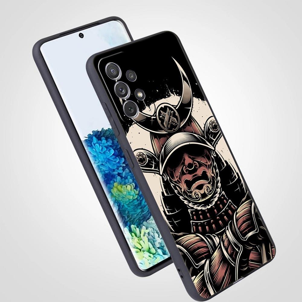 Painting Japan Samurai Art Phone Case for Samsung Galaxy A13 A51 A71 A21S A12 A11 A31 A41 A23 A53 A73 A52 A32 5G A03S A01 Cover