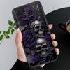 Skull Flower Art Phone Case For Samsung A35 A55 A54 A15 A25 A05s A05 A22 A24 A52 A33 A34 M34 M14 M54 M23