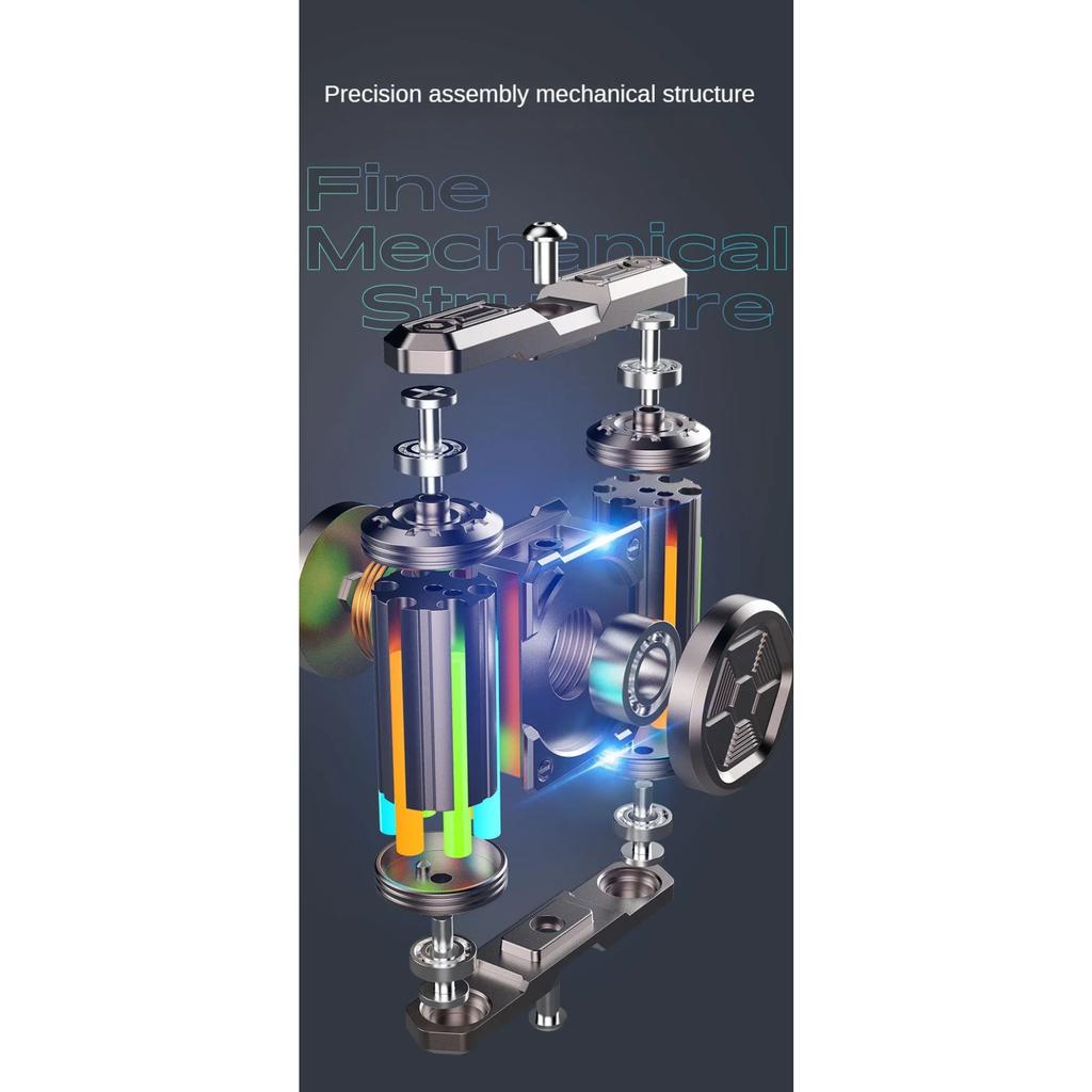 EDC Best Luminous Fidget Spinner Relieve Stress Relief Toy Antistresse Decompression Hand Metal Alloy Roller Children's Adults