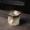 Creative Coffee Cup Coarse Pottery Water Cup Retro Supply Niche Ceramic Cup Japanese Ceramic Special-Shaped Cup