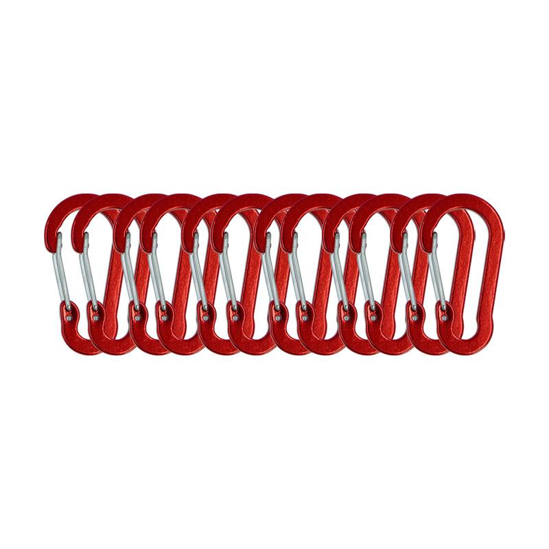 12PCS Carabiner Clip Set Tourist Small Hooks Outdoor Fishing Camping Cycling Hiking Multi Tool Keychain Buckle Karabiners