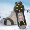 A Pair 10 Teeth Anti Skid Ice Cleat Shoe Cover Grips Spikes Climbing Crampons for Outdoor Hiking