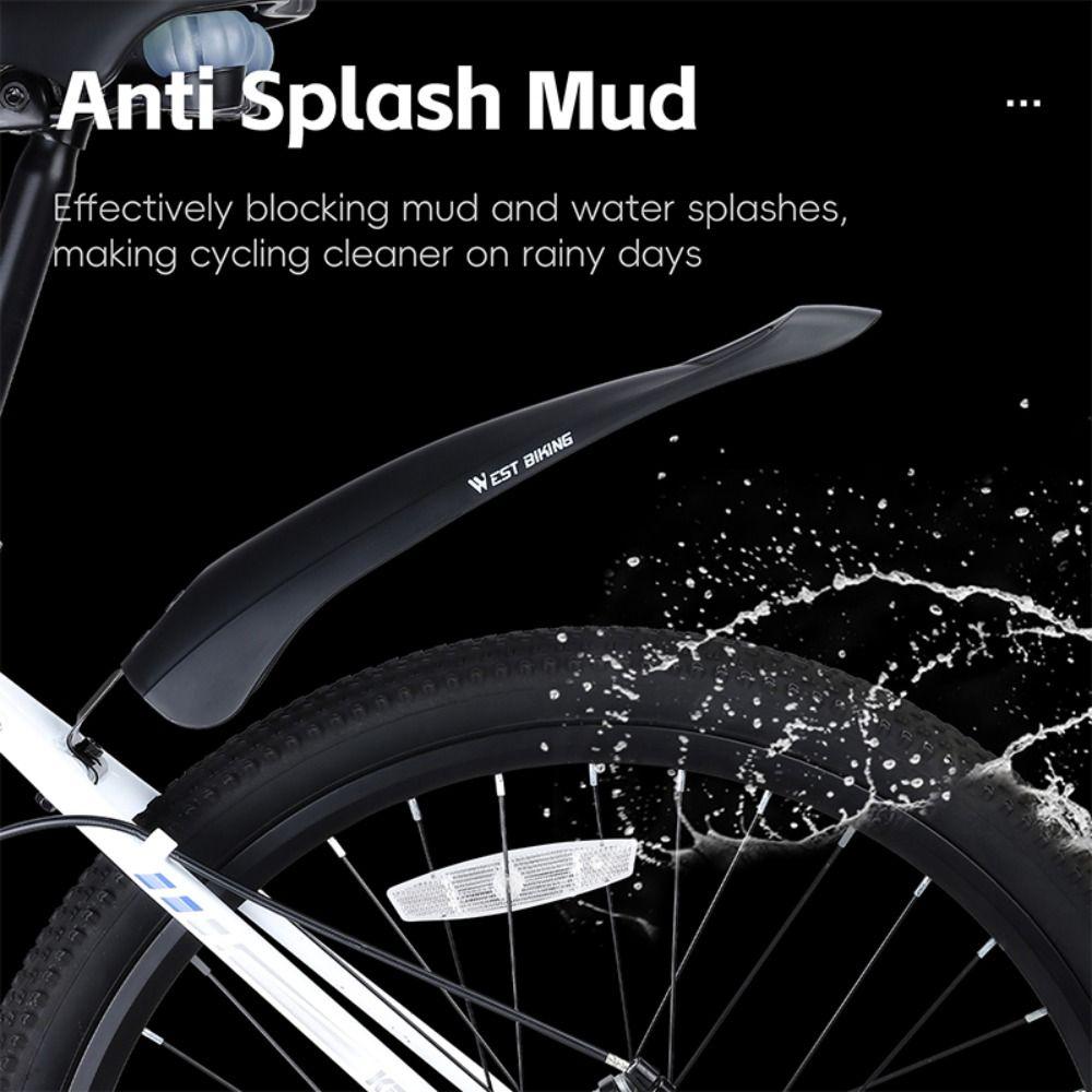 2Pcs 20/22/24 In Cycling Splash Guard Front and Rear Bicycle Mudguard Rainboards MTB
