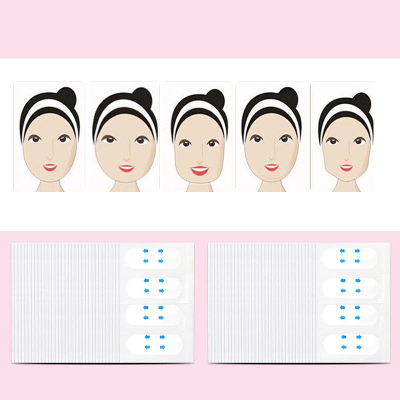 40Pc Invisible V Face Lift Tapes Wrinkle Removal Sticker Face Forehead Neck Sticker Pad Anti Aging Patch Facial Slimming Mask