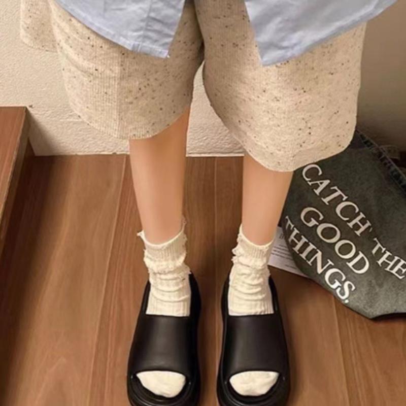 Summer Couple Indoor Home Bathroom Bath Thick Bottom Wear-Resistant Slip-on Slippers