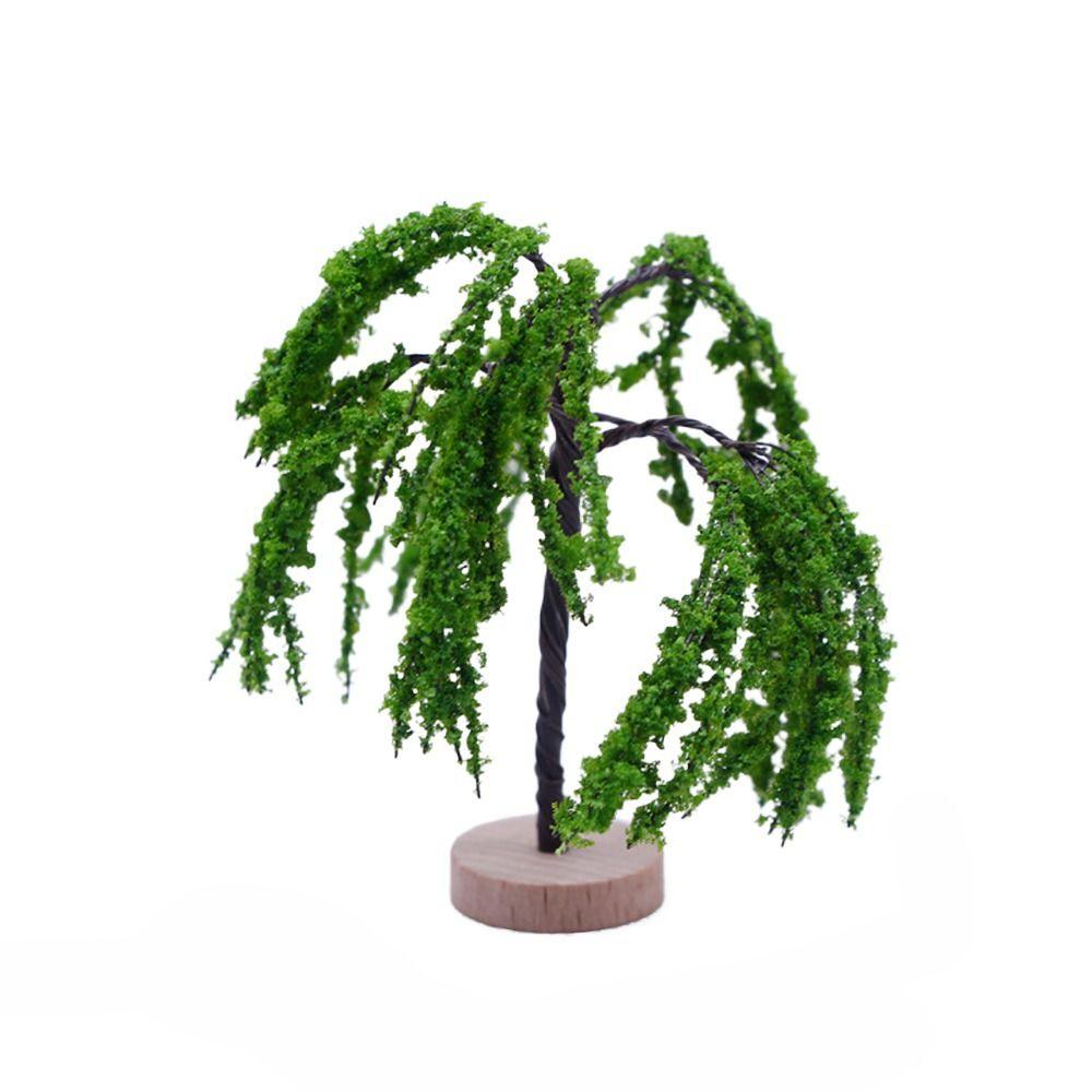 Green Micro Garden Flower Tree Accessories Scene Model Toy Miniature Landscape Trees
