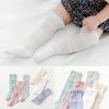 Summer Baby Sock Korean Fashion Solid Color Series Knee High Sock for Toddler Cute Infant Soft Breathable Anti-mosquito Socks