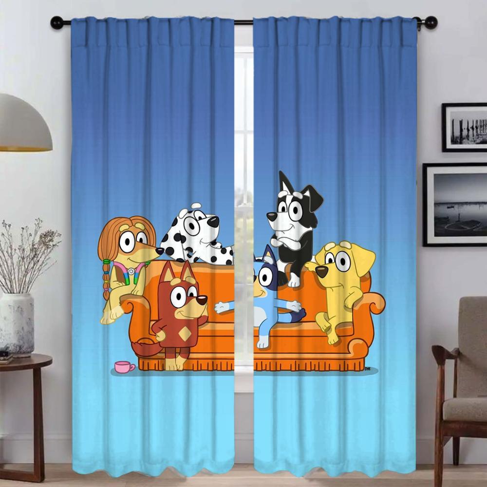 Tulle for Bedroom B-BlueyS Halloween Decoration Home Interior Curtains for Living Room Window Curtain Partition Blinds Shades