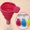 Foodymine 1 Pcs New Mini Silicone Gel Foldable Collapsible Style Funnel Hopper Kitchen JM08 ARI