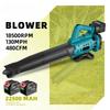 18500RPM Cordless Portable Electric Air Blower Speed Adjustable Efficient Leaf Snow Dust Cleaning Blower Tool