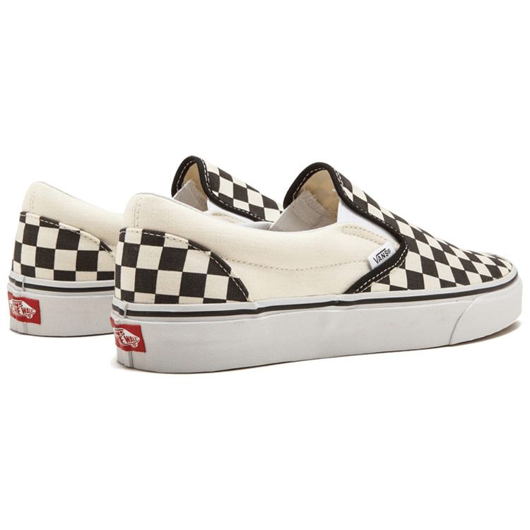 Vans Classic Slip-On Classic Checkerboard Low-Top Skate Shoes Unisex Sneakers Black White VN-0EYEBWW